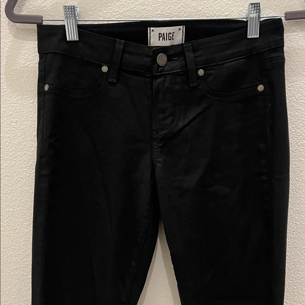 Paige Verdugo Ankle Zip black Skinny Jeans size 26 - Picture 4 of 13